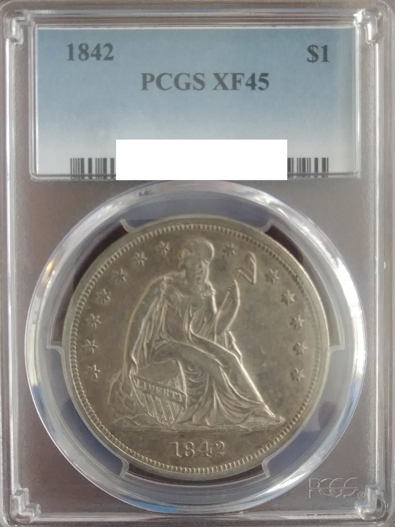 1842-Seated-Liberty-Dollar---Purchased-Fr-CCF-Member